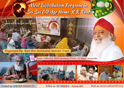 Image for Ashram Bengaluru is continuing its tradition of compassion with a free meal distribution event.