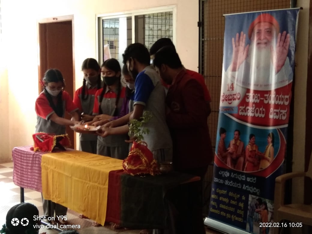 Tulsi and Geeta Pujan at Nehru convent School, Bellandur.