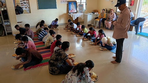 Bhandara Program at Hongirana Seva Ashram, Ullal on March.