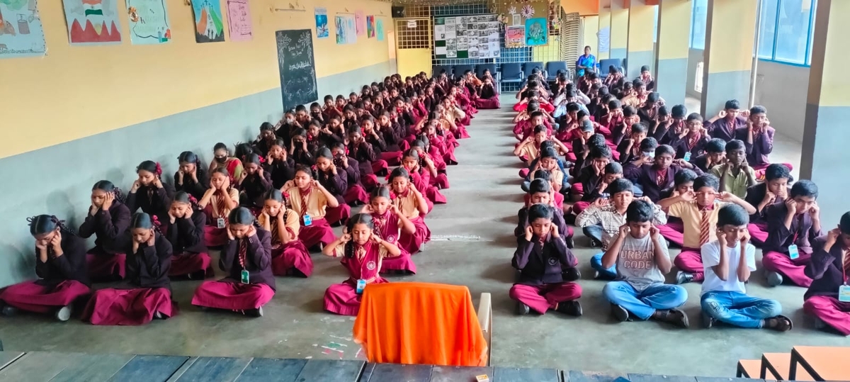 Balsanskar Classes at Baldwin Public School, Hongasandra.