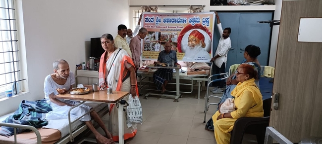 Image for Free meal distribution program at Matruchhaya- old age home.