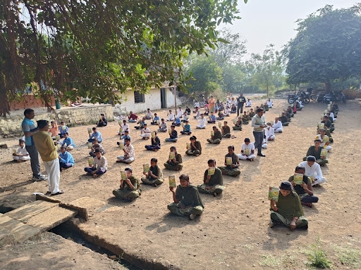 Tulsi Pujan- 2023 at Government High school Korahalli, Kalaburgi.