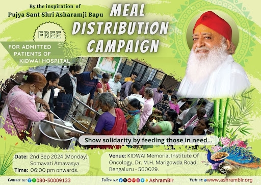 Image for Ashram Bengaluru Trust continues its compassionate tradition with a free food drive for KIDWAI Hospital patients.