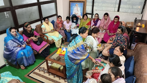 Haldi- Kumkum- 2024 organized at Bengaluru Ashram.