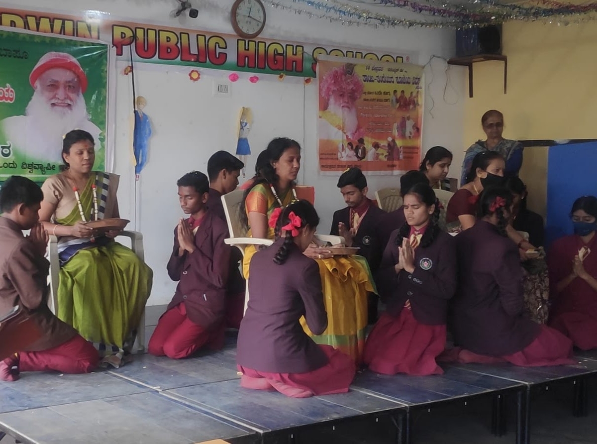 MPPD and Tulsi Pujan conducted in Baldwin Public School, Hongasandra.