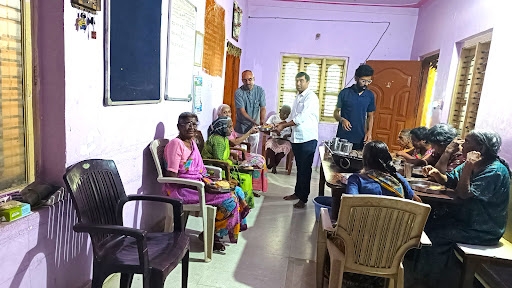 Diwali Bhandara Program at Sri Raghvendra Seva Ashram, Malur.