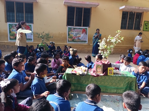 Image for Tulsi Pujan at Gurukula Higher Primary School, Chitradurga.