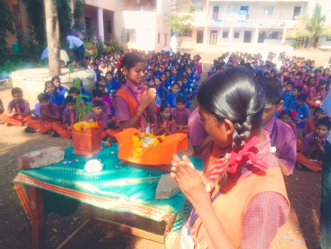 Image for Tulsi Pujan at Pannalal Hiralal Primary High School at Bidar.