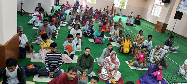 Image for Chanting of Saraswatya mantra program organized by Bengaluru Ashram.