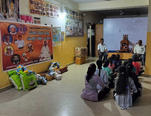 Diwali bhandara program at Vidyagokula Orphanage, Yehlanka.