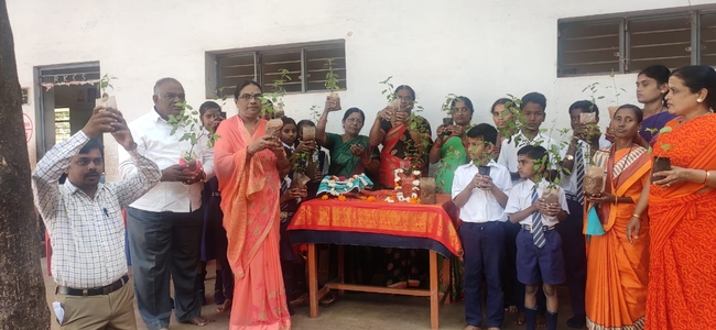 Image for Tulsi Pujan at Kittur Rani Chennamma Pathshala, Bidar