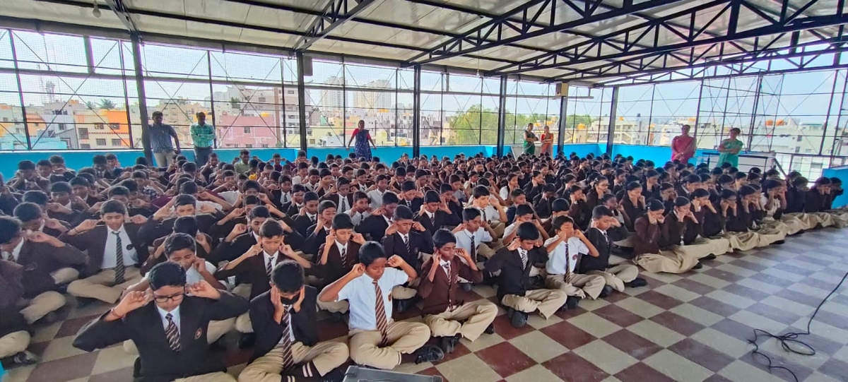 Balsanskar Classes at Bright Future Public School, GB Palya.