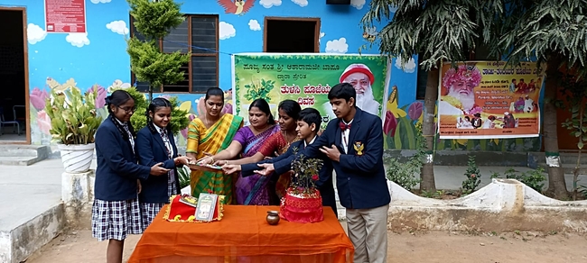 Image for MPPD and Tulsi Poojan conducted in Nightingale English High School, Kudlu on Dec 9, 2022