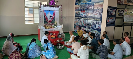 Rudrabhishek puja takes place in the Bengaluru Ashram on Mahashivratri- 2024.