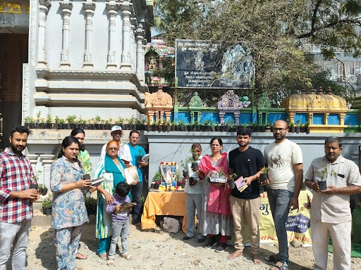 Image for Tulsi plant distribution at Rama Temple, Doddanekundi.