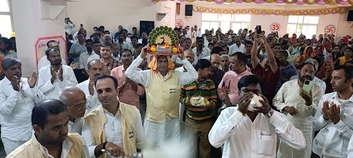 Rishi Prasad Jhanki at Bengaluru Ashram on Gurupurnima- 2024.