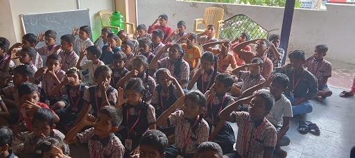 Balsanskar classes at Spandan Higher Primary School, Yadgiri.