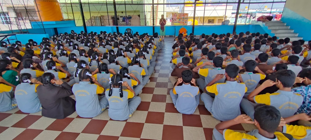 Balsanskar Classes at Bright Future Public School, GB Palya.