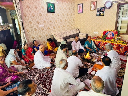 Path and Havan at Ramamurthy Nagar, Bengaluru. 