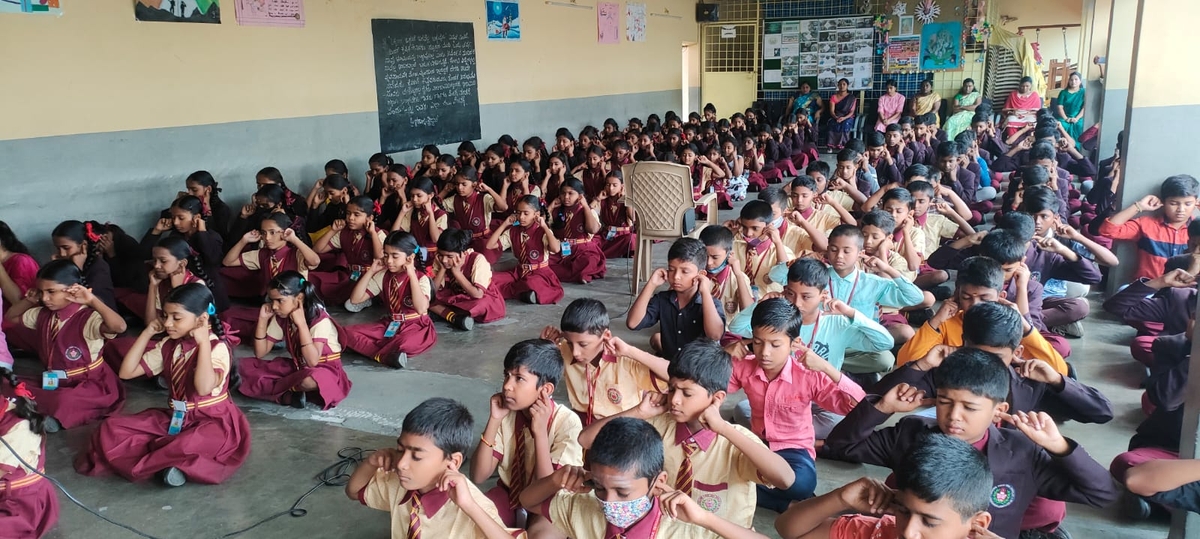 Balsanskar Classes at Baldwin Public School, Hongasandra.