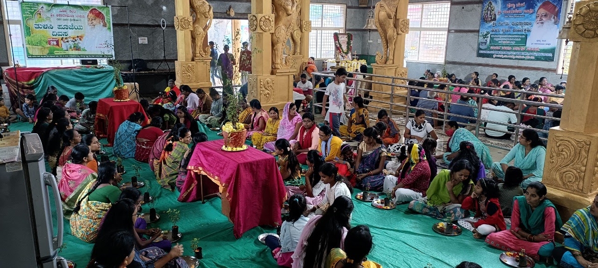 Tulsi Pujan Diwas Program at Jalahalli